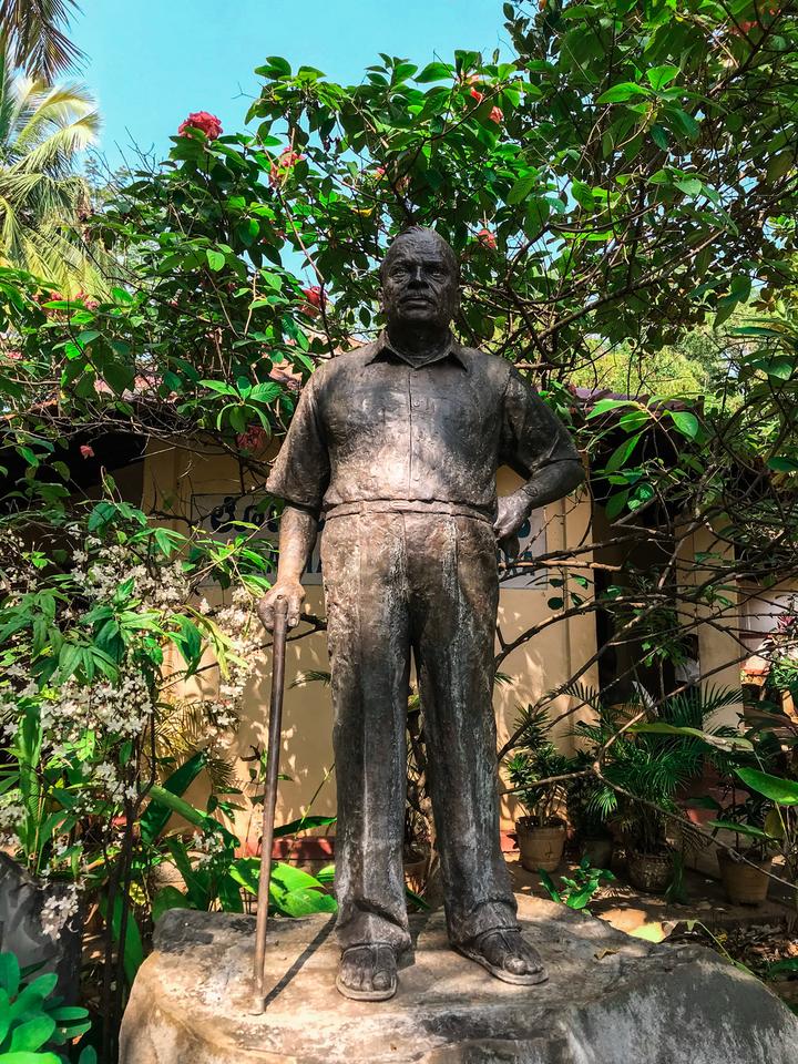 Statue of H.L. Nage Gowda - Founder of Janapada Loka